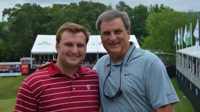 Steve Vanderburg at Regions Tradition with son