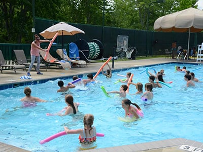 kids in pool